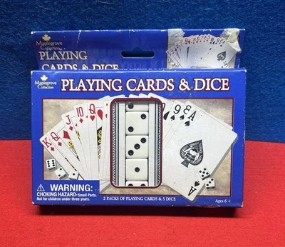 Classic Playing Cards & Dice Set 2 Decks Complete and 5 Dice by Cardinal - Image 1 of 3
