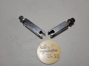 Chrome Foot Peg Extensions Mounts for Chopper Harley Davidson Custom Bobber - Picture 1 of 13