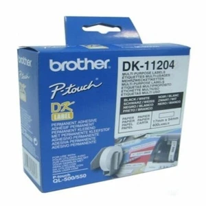 Etiquettes pour Imprimante Multiusage Brother DK11204 17 x 54 mm Noir/Blanc B - Photo 1/1