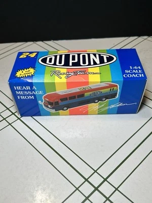 Autobús Jeff Gordon #24 Dupont 1996 fundido a presión 1/64 rosa blanco fundido a presión Foto 1 de 4