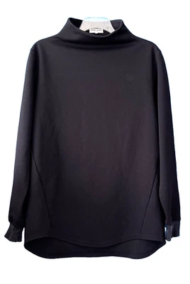 ЦЕРЕМОНИЯ ОТКРЫТИЯ черный высокий воротник пуловер толстовка логотип вафли трикотажа эластичной S - Изображение 1 из 4