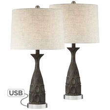 rustic country star lantern table lamp