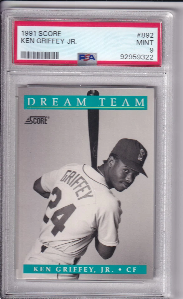 Puntuación Ken Griffey Jr #892 1991 * Marineros * Corte * Como nuevo PSA 9 Foto 1 de 1