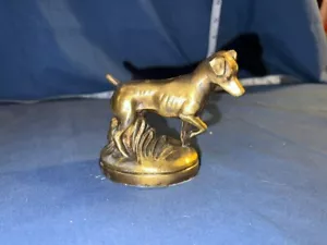 Nuovo apribottiglie/peso carta Jack Russell Terrier (ottone spazzolato) - Foto 1 di 6
