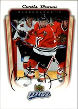 2005-06 Upper Deck MVP Chicago Blackhawks Hockey Card #94 Curtis Brown