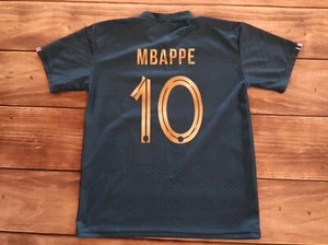 ✅Football shirt Mbappe #10 Soccer Jersey France National, Boy`s Size L - Picture 1 of 12