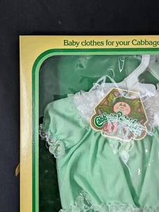 Conjunto vintage Cabbage Patch para niños #3021 - vestido verde menta y flores (nuevo en caja) - Imagen 1 de 4