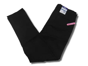 NWT IZOD Girls Approved Schoolwear Skinny Stretch Black Pants Sz 11 (32.5x31.5) - Picture 1 of 4