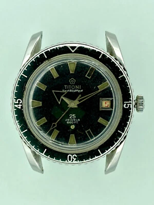 Titoni Seascopper SCP 660 Feet Waterproof Automatic Vintage Diver Watch  - Image 1 of 4