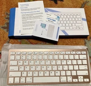 OMOTON Ultra-Slim Wireless Keyboard Model #KB066 - Gray - New in the Box - Picture 1 of 7