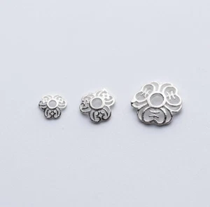 Perlenkappen - 925 Sterling Silber Perlkappen Kappen Metallkappen DIY A2251 - Bild 1 von 5