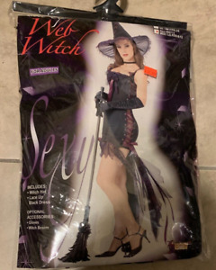 Lace Up Web Witch Sexy Dress Forum Costume NEW retail packing Womens Medium 8-12
