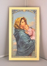 MADONNA OF THE STREET ITALIAN LAMINATED HOLY CARD PRAYER FOR LIFE 25 PER PACK