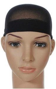 2x Under Cover Wig Stocking, Wig Cap 1x2 Pack Nylon Black HA-25 - Picture 1 of 7