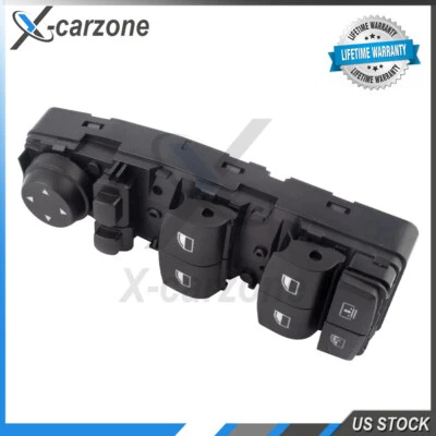 Interruptor maestro de ventana eléctrica delantero izquierdo para BMW 528i 530i 535i 640i 650i 740Li Foto 1 de 4