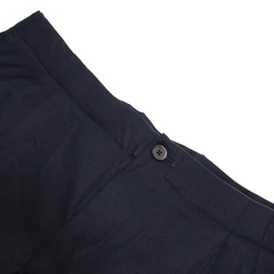 Hiltl NWT Dress Pants Size 50 34 US Tamaro Solid Blue Lyocell Blend Pleated - Picture 1 of 17