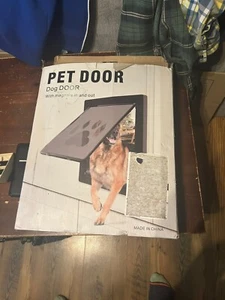Porta per Cani Extra Large L Supporto a Patta Magnetica Pannello di Bloccaggio Scorrevole Telaio per Animali Domestici - Foto 1 di 2