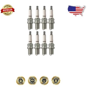 Bujías turbo NGK V-Power - Paquete de 8 sin resistencia para rendimiento SBC/BBC - Imagen 1 de 2