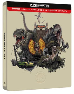 Jurassic Park Trilogy (4K UHD Steelbook) BRAND NEW & SEALED - PRESALE - Picture 1 of 2