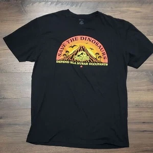 Jurassic World - Save The Dinosaurs - Graphic Tee Size Large - Box Lunch - Picture 1 of 3