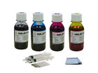 Ink Refill Kit For Hp 63 Xl Deskjet 1110 1112  2130 2131 2132 2133 2134 4X100ml
