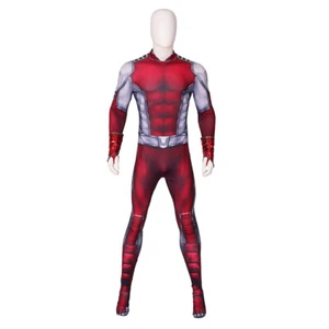 Beast Boy Printed Jumpsuit Uniform Costume Cosplay Halloween - Picture 1 of 10