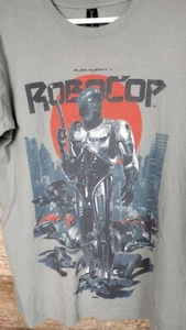 Loot Crate Exclusive RoboCop Alex Murphy Gray T-Shirt Adult Size MEDIUM Tee EUC - Picture 1 of 10