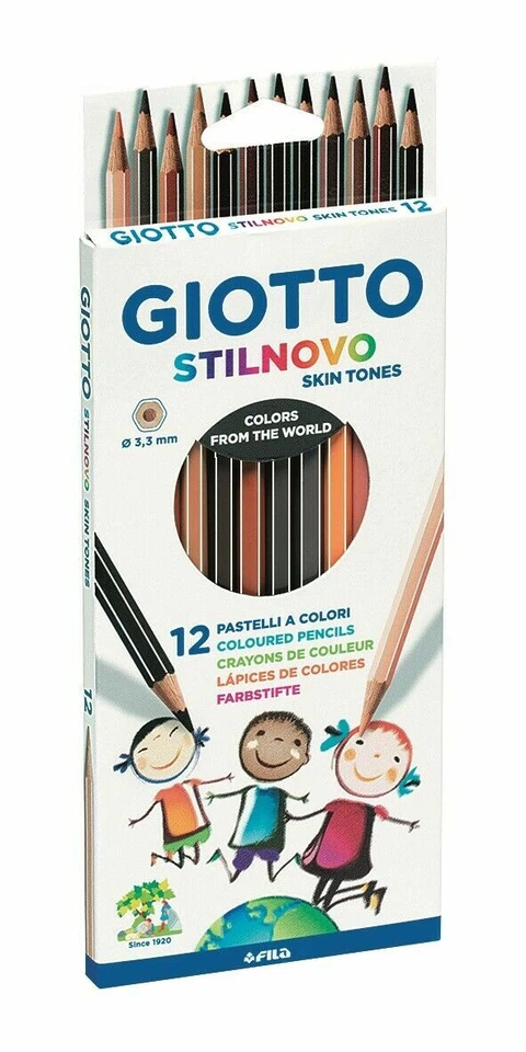 12x GIOTTO Lyra Stilnovo Skin Tones Hautfarben Buntstifte Malstifte Farbstifte