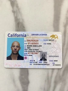 VIN DIESEL - MSCHF Verstärkungspakete V2 - Mark Sinclair Cali Führerschein RAR - Bild 1 von 2