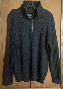 Great Northwest Gray Pullover Sweater 65% Cotton 45% Acrylic 1/4 Zip Women’s XL - Picture 1 of 4