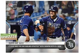 2021 Topps Now Tampa Bay Rays #738 - Picture 1 of 1