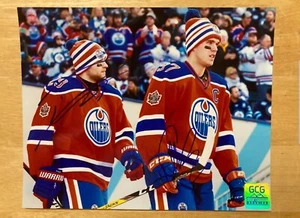 Connor McDavid & Leon Draisaitl Signed 8x10 Photo Edmonton Oilers w/COA - Picture 1 of 1