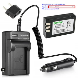 Kastar Battery AC Travel Charger for Fuji NP-140 BC-140 Fujifilm FinePix S200FS - Picture 1 of 11