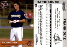 Frank Diaz 2006 Grandstand Harrisburg Senators #26 Card *AutographDen*