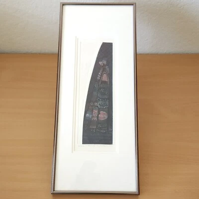 MATHIAS MULEME Hermanos 1999 Intaglio artista obra de arte original 32/150 firmada 20x8 Foto 1 de 4