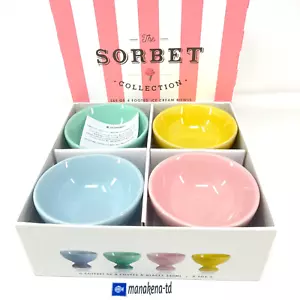 Le Creuset Ice Cream Cup Sorbet Collection 250ml Matt pastel Set of 4 Japan NEW - Picture 1 of 16