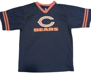 NFL Team Apparel Chicago Bears Football Jersey Youth 2XL Blue Solid Short Sleeve - Picture 1 of 5