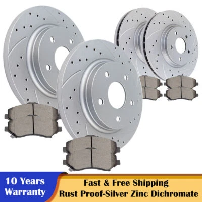 Front Rear Rotors and Brake Pads for Dodge Grand Caravan Journey Chrysler Olds. - Image 1 of 4