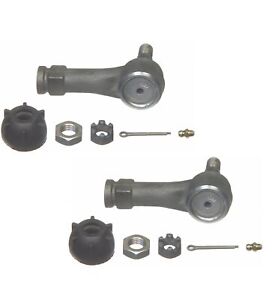 Pair Set 2 Outer Steering Tie Rod Ends for Ford Mustang II Mercury Power St Moog