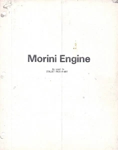 1982 Italjet Pack-A-Way Morini engine parts book COPY - Picture 1 of 1