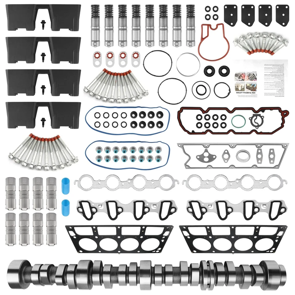 Lifters Camshaft Head Gasket Bolt Set For 07-13 Chevy Silverado GMC Sierra 5.3L Foto 1 de 4