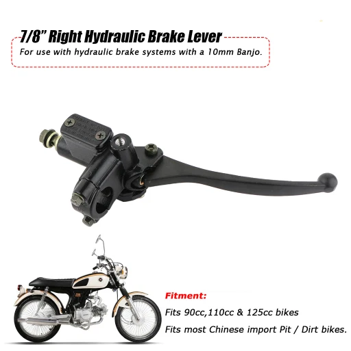 Rechts Motorrad Bremspumpe Bremszylinder Bremshebel Für 7/8'' 22MM Roller Neu