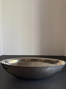 Moderne Edelstahl Obst Snack Chip Servierschale 11" lang - Bild 1 von 5
