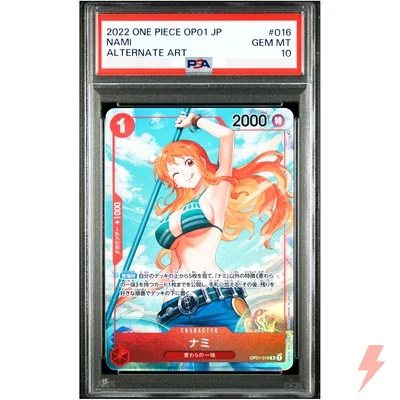 PSA 10 Nami (Alt Art) OP01-016 ROMANCE DAWN - ONE PIECE Card Game Japanese 2022 - Image 1 of 2