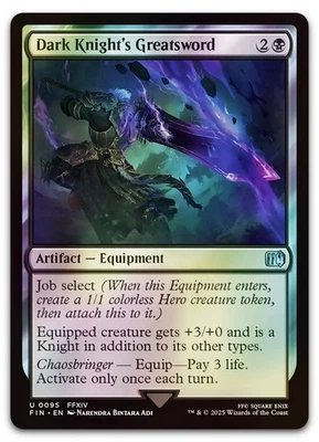 Dark Knight's Greatsword #95 (Foil) (NM) Final Fantasy FIN Magic MTG - Image 1 of 2