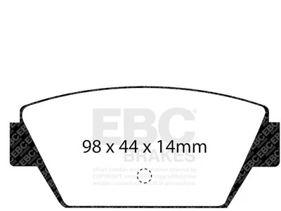 Juego de pastillas de freno traseras para Mitsubishi Eclipse 1990-1994 EBC 79279YHDV 1991 1992 1993 Foto 1 de 4