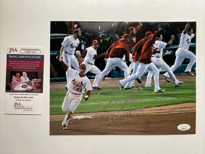 DAVID FREESE St Louis Cardinals World Series Autographed Signed Photo Picture - Image 1 of 3