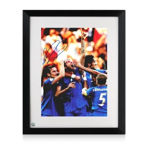 Foto de fútbol de Italia firmada por Marco Materazzi: final de 2006. Enmarcado - Imagen 1 de 3