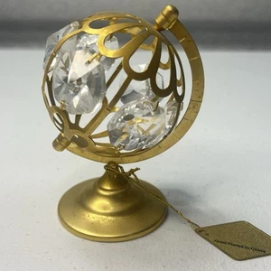 Sonnenfänger Österreichischer Kristall Globus Gold 24K vergoldet EUC - Bild 1 von 1