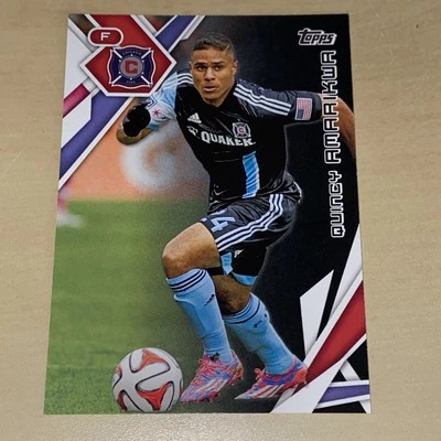 2015 Topps MLS Card Quincy Amarikwa #134 Black Parallel /10 RARE ONLY 1 On EBAY! - Image 1 of 3